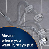Waterpik Flexible Neck Best Adjustable Shower Head for All Heights 6 Mode, 1.8 GPM, Chrome NSL-603E Pack of 2