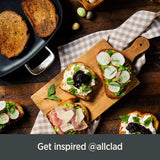 All-Clad H9112S64 Essentials Nonstick Hard Anodized 8.5 and 10.5-inch Fry Pans?? 2 Piece?? Grey